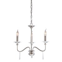 Lustre CANDELA 6 nickel 3-flmg à raccourcir Lampe