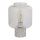 Lampe de table Blanc 28 cm petit verre Béton Terrazzo E27