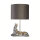Lampe de table moderne 35 cm Zebra E27 en argent noir