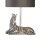 Lampe de table moderne 35 cm Zebra E27 en argent noir