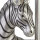 Lampe de table moderne 35 cm Zebra E27 en argent noir