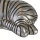 Lampe de table moderne 35 cm Zebra E27 en argent noir