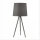 Lampe de chevet tripode E14 54 cm en argent mat gris