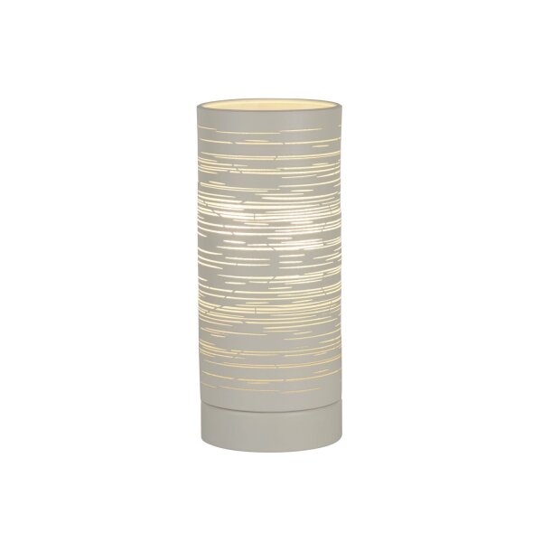 Petite lampe de table E14 20 cm Ø 8,5 cm Blanc Métal Moderne