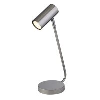 Lampe de bureau chromée GU10 40 cm métal...