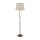 Lampadaire 152 cm E27 en laiton antique Crème Abat-jour en tissu