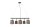 Suspension Noir Marron Beige Tissu Métal 5-flmg
