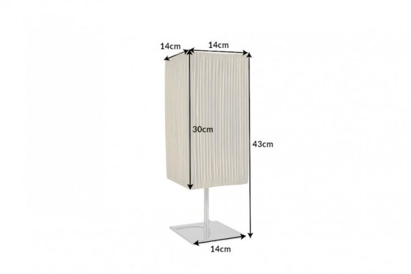 Lampe de table tissu métal H:44 cm E27 en noir or
