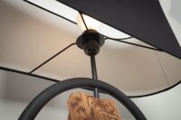 Lampadaire Tissu Bois Noir 147 cm E27 faible...