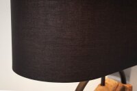 Lampe de table en bois tissu anti-éblouissement 58...
