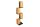 Lampadaire bois branches 154 cm E27 4-flamme décoratif