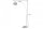 XXL lampe à arc métal 205 cm E27 élégante rétro en or