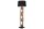 Lampadaire Tissu Bois 177cm de haut faible éblouissement en noir