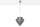 Lampe à suspendre verre gris Ø50 cm 6-flamme E14 stylée