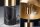 Lampe de table métal noir or liseuse E27 hauteur 52 cm