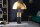 Lampe de table métal noir or liseuse E27 hauteur 52 cm