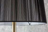 Lampadaire métal nylon or noir E27 160 cm...