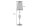 Lampadaire métal nylon or noir E27 160 cm élégant