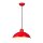 Suspension SECRETER rouge &Oslash;30cm r&eacute;glable Lampe