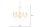 Lustre métal acrylique bougies 5 flammes E14