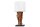 Lampe de table Blanc Bois Tissu E27 H:58 cm confortable