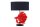 Lampe de table Marbre Tissu Rouge Noir 64 cm confortable