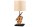 Lampe de table moderne tissu anti-éblouissant bois E27 58 cm grand