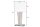 Lampe de table bois tissu blanc 58 cm grand E27 faible éblouissement
