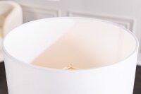 Lampe de chevet Blanc Nature Tissu Bois 45 cm confortable