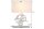 Lampe de table bois tissu caoutchouc 57 cm E27 anti-éblouissement