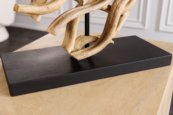 Lampe de table bois tissu anti-éblouissement E27 H:57 cm Lampe de lecture