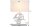 Lampe de table bois tissu anti-éblouissement E27 H:57 cm Lampe de lecture