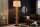Lampadaire Beige Abat-jour Tissu Bois 175 cm fait main
