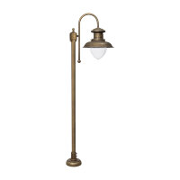 Lampe dallée en bronze antique mat IP44 E27 150 cm...