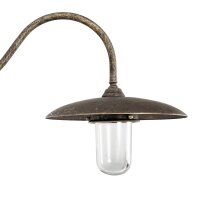 Lampe dextérieur mur IP44 E27 verre laiton massif...