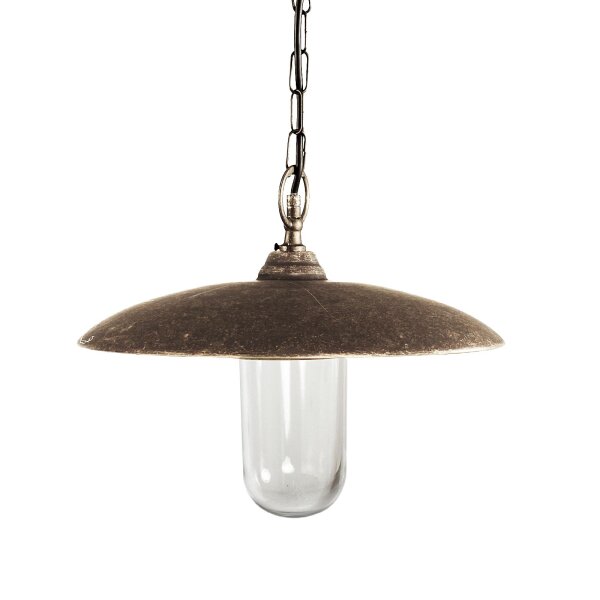 Lampe dextérieur suspendue IP44 E27 Ø 30,5 cm laiton véritable