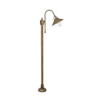 Lampadaire extérieur IP44 E27 148 cm laiton verre...