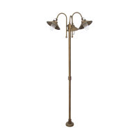 Lampe dallée grande 2,1 m laiton verre IP44...