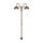 Lampe de chemin rustique IP44 2 flammes E27 210 cm laiton