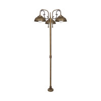 Lampadaire extérieur IP44 210 cm 3-flamme E27...