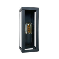 Applique extérieure E27 IP43 H : 25 cm Fer Verre