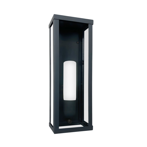 Lampe dextérieur mur en bronze mat IP43 E27 fer verre