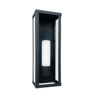 Lampe dextérieur mur en bronze mat IP43 E27 fer verre