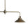 Lampe de plafond à 2 flammes E27 en bronze antique laiton véritable