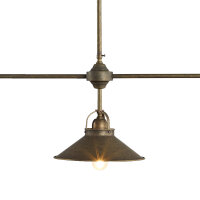 Plafonnier réglable en laiton L : 115 cm en bronze...