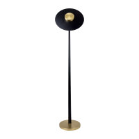 Lampadaire LED Salon 145 cm fer laiton massif