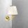 Applique chambre H : 26 cm petit laiton tissu