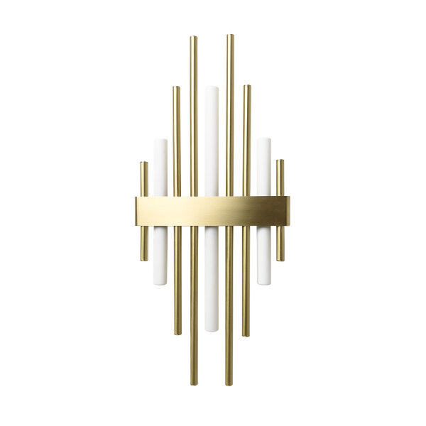 Applique Art Déco hauteur 70,5cm laiton massif 3x S14d
