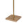 Lampadaire en bronze clair brun E27 160,5 cm laiton tissu