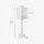 Lampe de table E27 68,5 cm laiton tissu en bronze clair brun